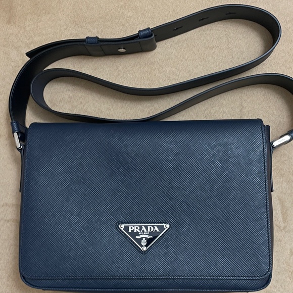 Prada Saffiano Leather Shoulder Bag - Picture 1 of 13